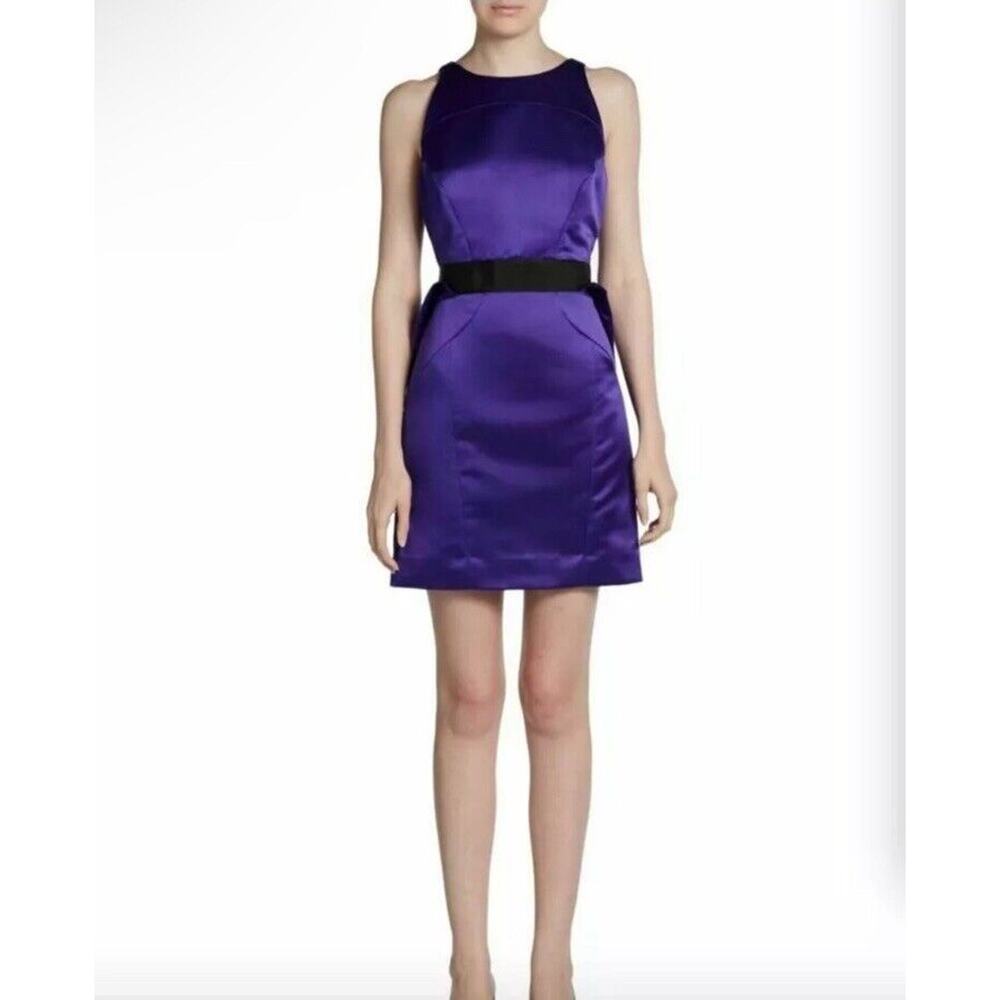 Milly Sculpted Skirt Pencil Dress‎ Blackberry Purple Cocktail NWT Womens Size 10